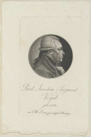 Bildnis des Paul Joachim Siegmund Vogel