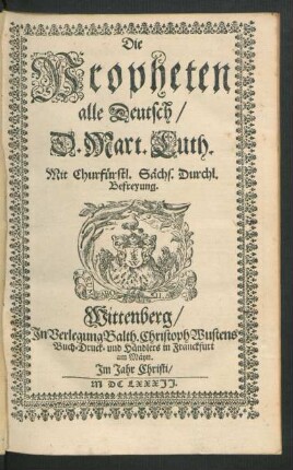 Die Propheten alle Deutsch