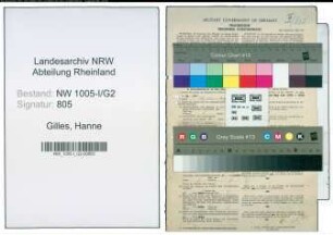 Entnazifizierung Hanne Gilles , geb. 27.04.1899 (Buchhalterin)