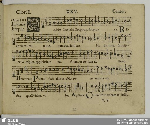 XXV. Oratio Jeremiae prophetae