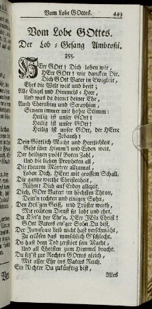 Vom Lobe Gottes.