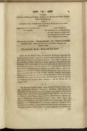Allergnädigster Kaiser, König und Herr Herr!