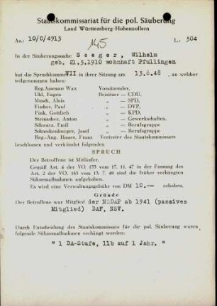 Seeger, Wilhelm