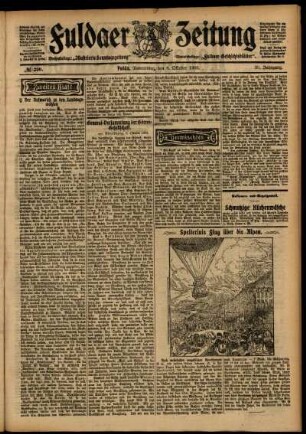 Zweite Ausgabe vom Donnerstag, den 08. Oktober 1903.