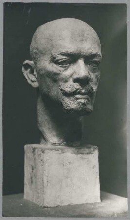 Porträt Franz Jos. Günther, 1918, Gips, farbig gefasst