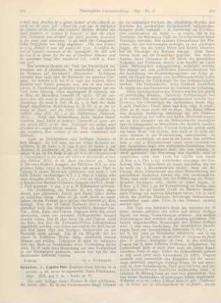 579-581 [Rezension] Sabatier, A., L‘apotre Paul. 3. éd., rev. et augm