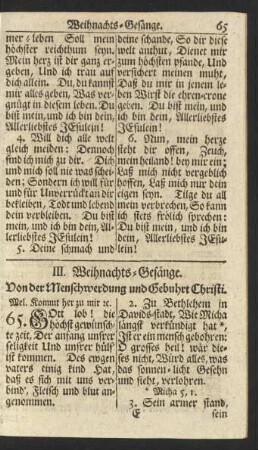 III. Weihnachts-Gesänge.