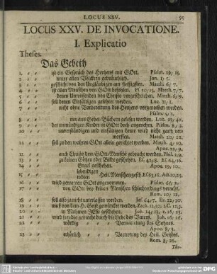 Locus XXV. De Invocatione