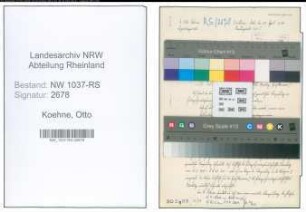 Entnazifizierung Otto Koehne , geb. 24.08.1905 (Oberregierungsrat)