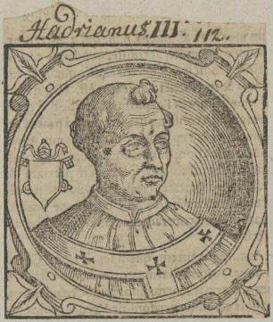 Bildnis von Papst Hadrian III.