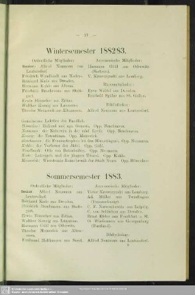 Wintersemester 1882/83