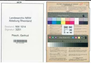 Entnazifizierung Gertrud Pesch , geb. 21.10.1901 ()