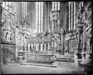 Wertheim Evangelische Stiftstkirche Chor Löwensteinsche Grabkapelle Innenansicht