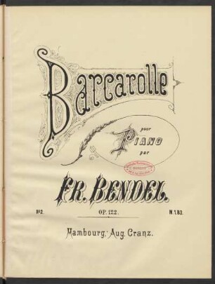 Barcarole op. 122 No. 2