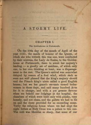 A stormy life : a novel, 1