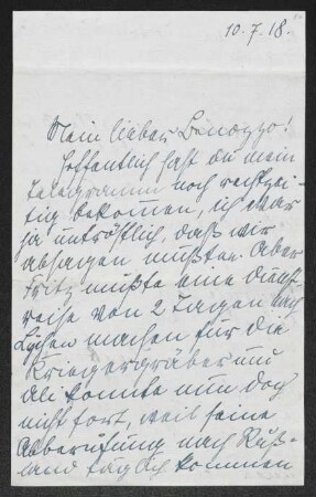 Brief von Irma Klimsch an Margarete Hauptmann