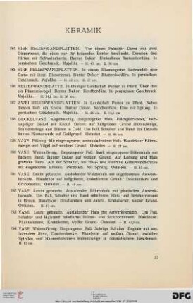 Keramik (Nr. 184-194)