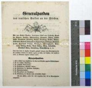 Generalpardon des deutschen Volkes an die Fürsten