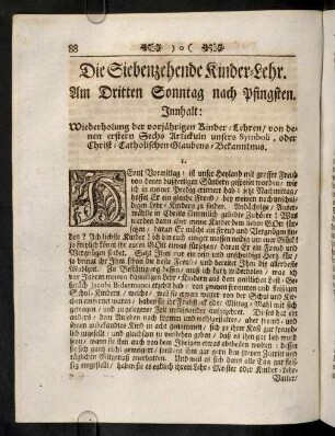 88-93, Die Siebenzehende Kinder-Lehr