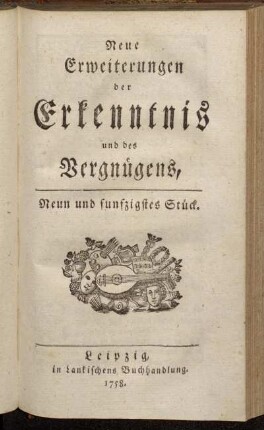 Neun und funfzigstes Stück.