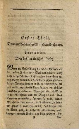 Ueber Rechte und Verbindlichkeiten überhaupt und die bürgerlichen insbesondre