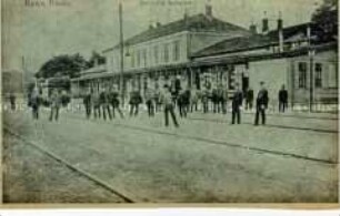 Bahnhof in Stadt Rawa Ruska (heute Ukraine)