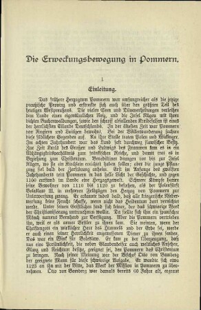 Die Erweckungsbewegung in Pommern