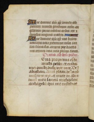 Gebet an Gott (Nachtrag, unvollständig), lat.