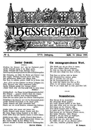 No. 4, 16. Februar 1903