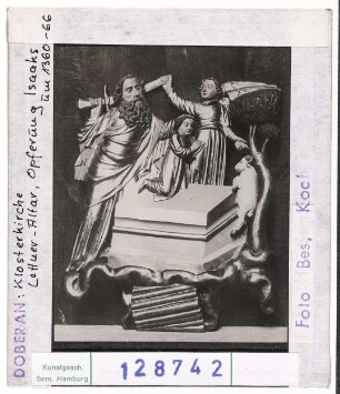 Doberan: Klosterkirche, Lettner-Altar, Opferung Isaaks