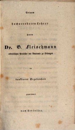 Über Analogien der Knochen und Muskeln : Inaugural-Abhandlung der medicinischen Facultät zu Erlangen im Mai 1829