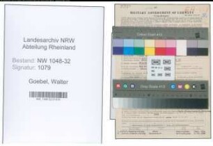 Entnazifizierung Walter Goebel , geb. 17.08.1910 (Beamter)
