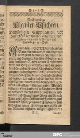 Nothwendige Christen-Pflichten.