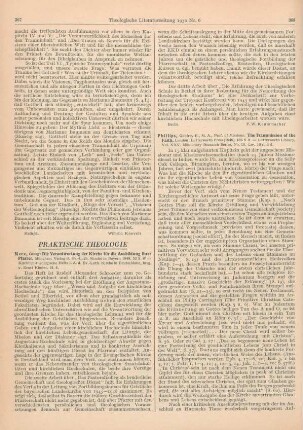 368-369 [Rezension] Phillips, George Godfrey, The Transmission of the Faith