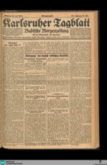 Karlsruher Tagblatt, Morgenausgabe