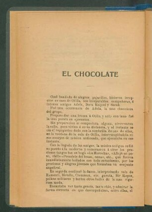 El chocolate