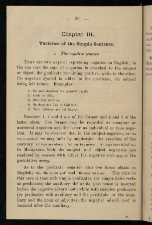 20-60, Chapter III. Varieties of the simple sentence