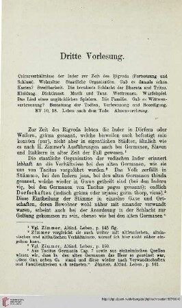Dritte Vorlesung