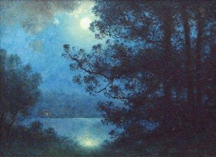 Mondlicht/Moonlight on lake