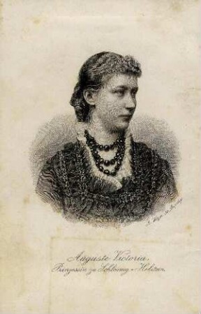 Bildnis von Auguste Victoria (1858-1921), Deutsche Kaiserin