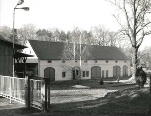 Pirna-Jessen, Altjessen 81. Grundmühle (1701/1900 und bezeichnet 1809). Stallgebäude