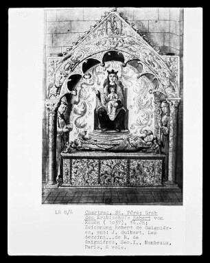 Chartres, Saint-Père, Grab des Erzbischofs Robert von Rouen (gestorben 1037)