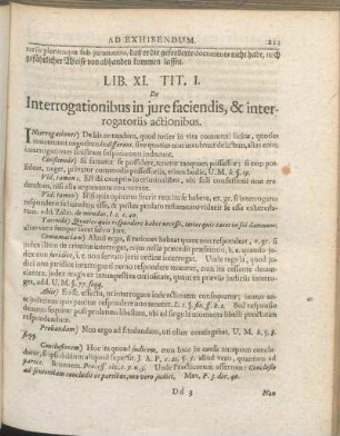 Tit. I. De Interrogationibus in jure faciendis, & interrogatoriis actionibus.