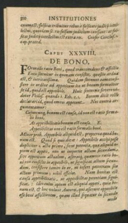 Caput XXXVIII. De Bono.