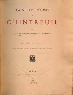 La vie et l'oeuvre de Chintreuil