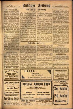 Zweite Ausgabe vom Freitag, den 15. April 1927.