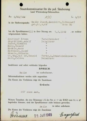 Saile, Josef