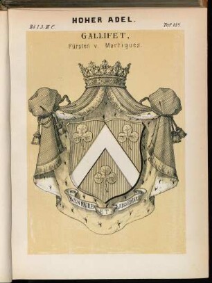 Taf. 154. Gallifet, Fürsten v. Martiques.