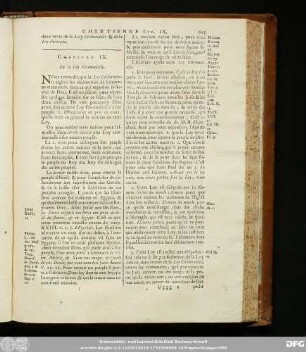 Chapitre IX. De la Loy Cérémonielle.