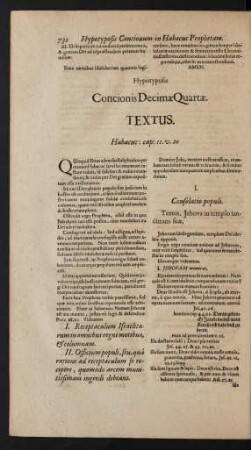 Concionis Decimae Quartae.